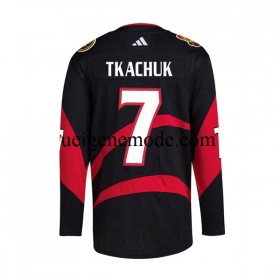 Herren Ottawa Senators Eishockey Trikot Tkachuk 7 Adidas 2022-2023 Reverse Retro Schwarz Authentic